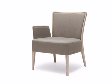 NOB 229 - Fabric armchair with armrests by Origins 1971 - view 2